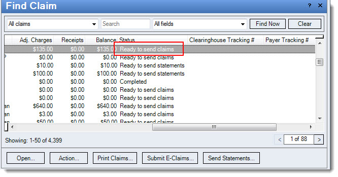 Find Claims - Ready to Send Status.jpg